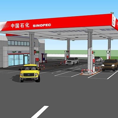 【泡沫滅火】中石化加油站